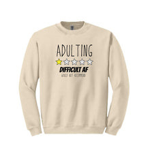 Load image into Gallery viewer, Adulting Review Sweatshirt