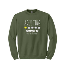 Load image into Gallery viewer, Adulting Review Sweatshirt