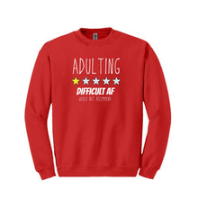 Load image into Gallery viewer, Adulting Review Sweatshirt