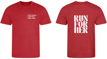 Load image into Gallery viewer, Run For Her Standard Sports Tee