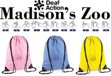Load image into Gallery viewer, Madison's Zoo|Deaf Action Gymsac Bee logo