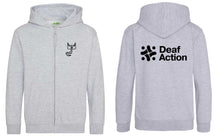 Load image into Gallery viewer, Madison's Zoo | Deaf Action Cat Zippie