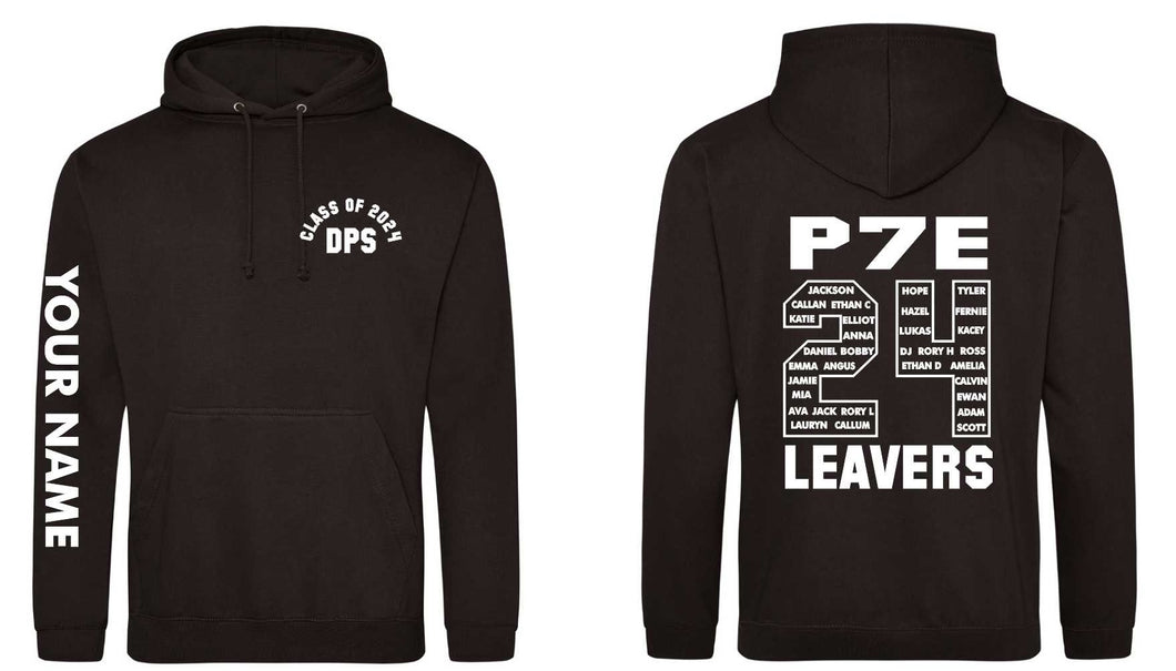 Dunbar Primary P7E Leavers Hoodie