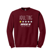 Load image into Gallery viewer, Adulting Review Sweatshirt
