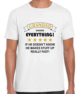 Grandad Knows Everything Tshirt