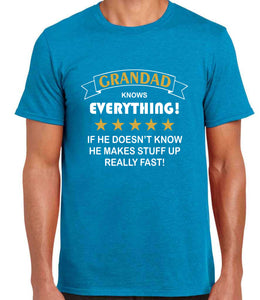 Grandad Knows Everything Tshirt