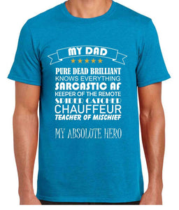 My Dad List Tshirt