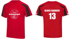 Load image into Gallery viewer, Demonburgh Black/Red Scrim Top
