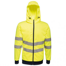Load image into Gallery viewer, High Visibility Full Zip Stretch Hoodie
