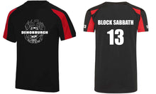 Load image into Gallery viewer, Demonburgh Black/Red Scrim Top
