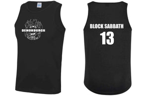 Demonburgh Black/White Scrim vest