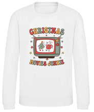 Load image into Gallery viewer, Christmas Movie Junkie Retro Sweatshirt
