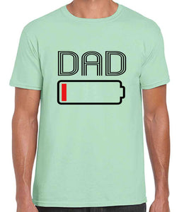 Dad Flat Battery Tshirt