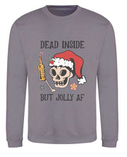 Load image into Gallery viewer, Dead Inside but Jolly AF Sweatshirt
