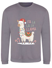 Load image into Gallery viewer, Fa La La La Llama Sweatshirt

