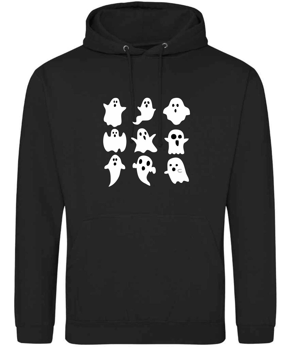 Ghosts Print Hoodie and TShirt