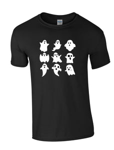Ghosts Print Hoodie and TShirt