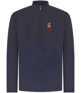 The Huffin Puffin Golf Zip neck wicking top