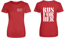 Load image into Gallery viewer, Run For Her Fitted Sports tee
