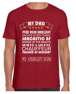My Dad List Tshirt