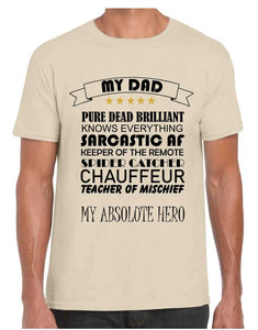 My Dad List Tshirt
