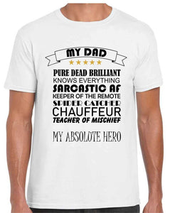 My Dad List Tshirt
