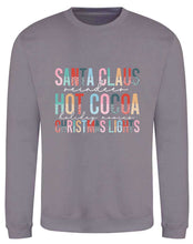 Load image into Gallery viewer, Santa Clause, Reindeer, Hot Cocoa Sweatshirt
