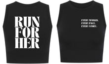 Load image into Gallery viewer, Run For Her Cropped Tank Top
