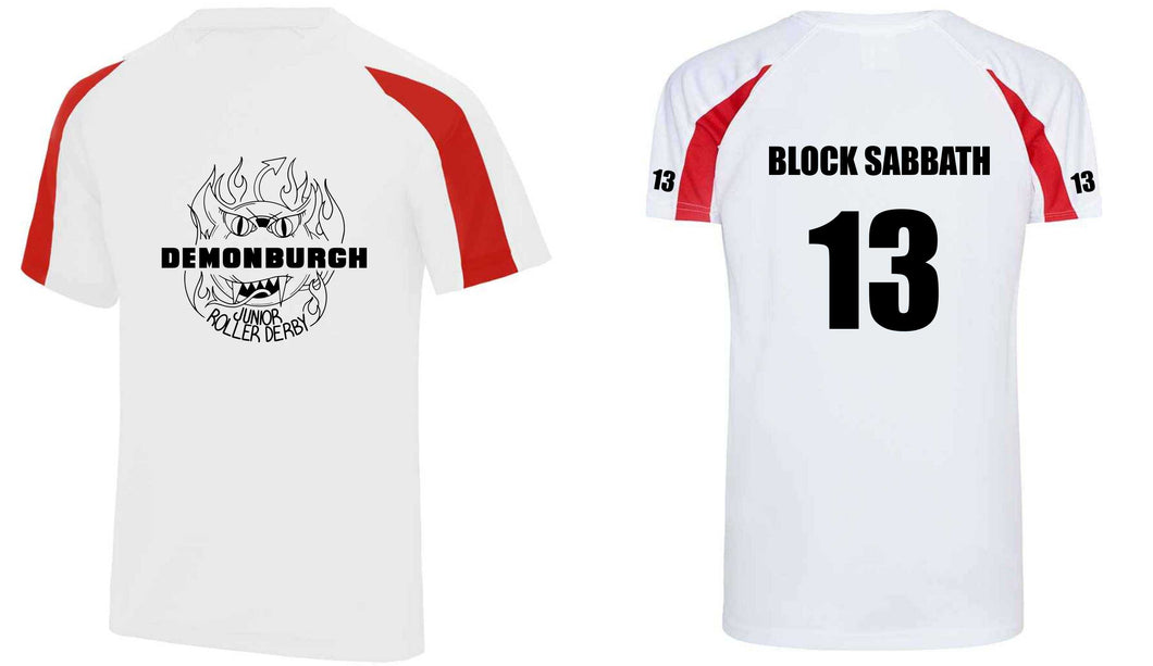 Demonburgh White Scrim Top