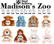 Load image into Gallery viewer, Madison&#39;s Zoo | Deaf Action Teddies
