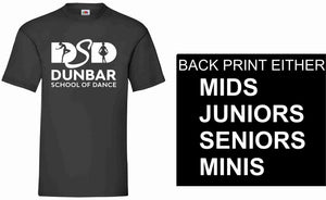 Dunbar School of Dancing Competition team t-shirt