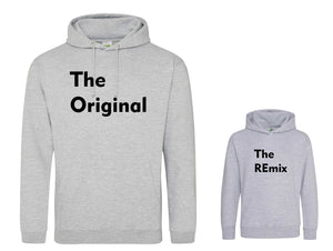 Original and REmix Matching adult and child Hoodie
