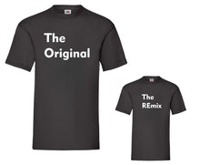 Load image into Gallery viewer, Original and REmix matching adult child t-shirts
