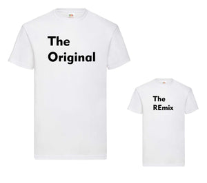 Original and REmix matching adult child t-shirts
