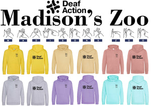 Madison's Zoo | Deaf Action Rabbit Hoodie