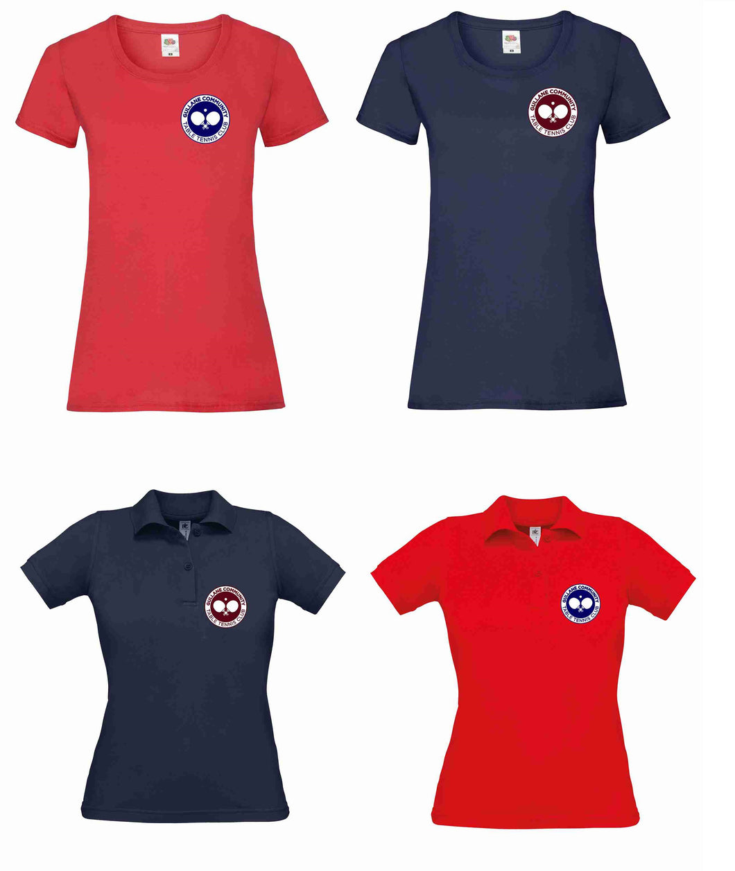 Gullane Table Tennis Club Ladies Polo or T-shirt