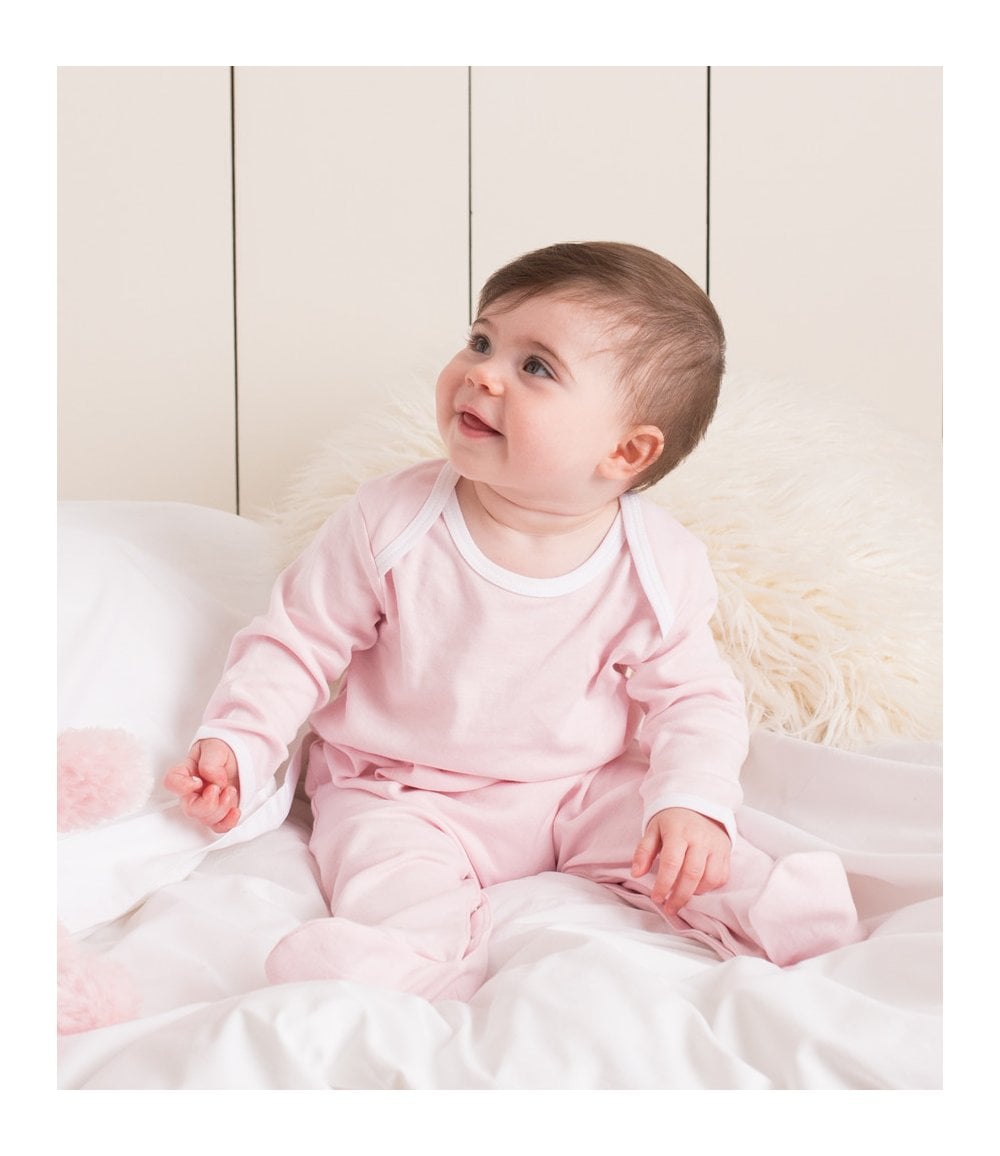Larkwood Contrast Baby Sleepsuit