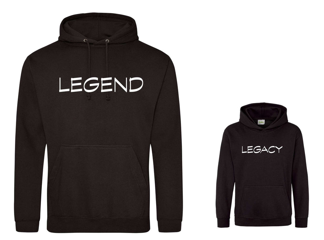 Legacy and Legend Matching adult and child Hoodie