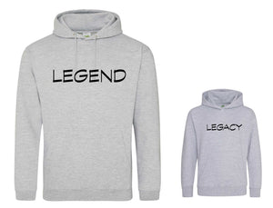 Legacy and Legend Matching adult and child Hoodie