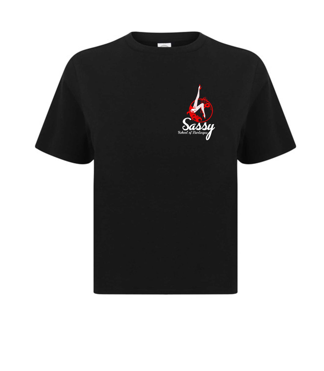 Sassy Von Sparkly Crop Tee